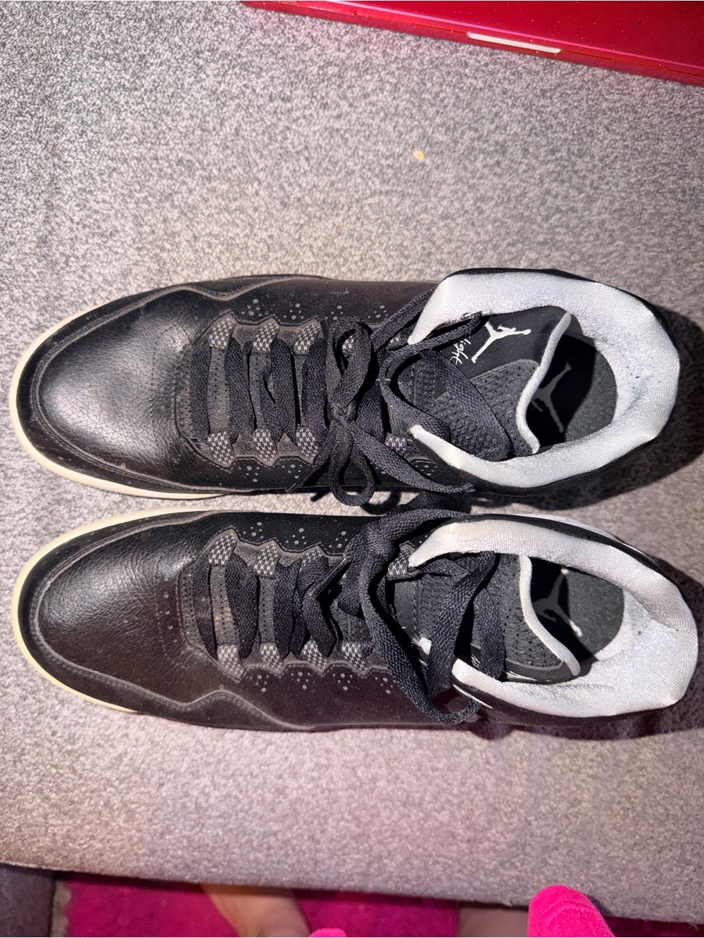 Jordan Black Men's High-Top Basketball Sneakers